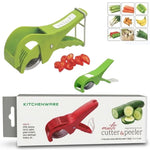 5 Blade Vegetable & Fruit Cutter and Slicer | Multipurpose Vegetable Chopper & Fruit Slicer |  Kitchen Cutter with 5 Stainless Steel Blades | Multiple Colors